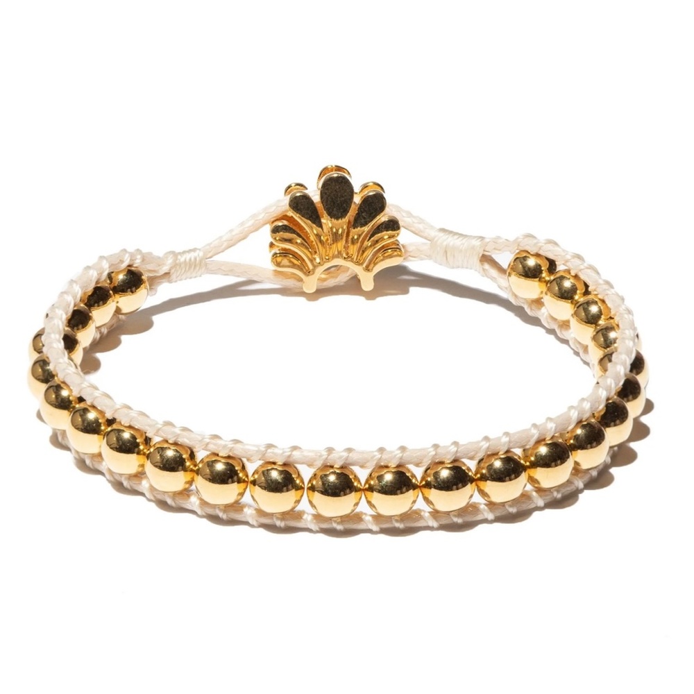 LELE SADOUGHI Gold Plated Beaded Cord Adjustable Bracelet
